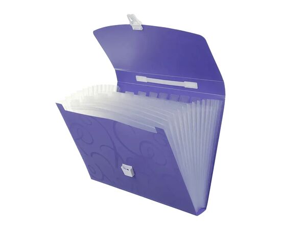Папка - портфель Buromax A4/35мм, BAROCCO, violet (BM.3719-07), изображение 2