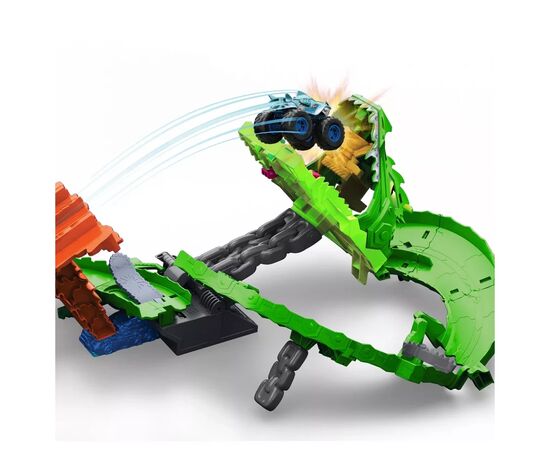 Автотрек Hot Wheels Атака вогняного дракона Monster Trucks (JFR06), зображення 4 Автотрек Hot Wheels Атака вогняного дракона Monster Trucks (JFR06), зображення 4