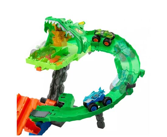 Автотрек Hot Wheels Атака вогняного дракона Monster Trucks (JFR06), зображення 7 Автотрек Hot Wheels Атака вогняного дракона Monster Trucks (JFR06), зображення 7