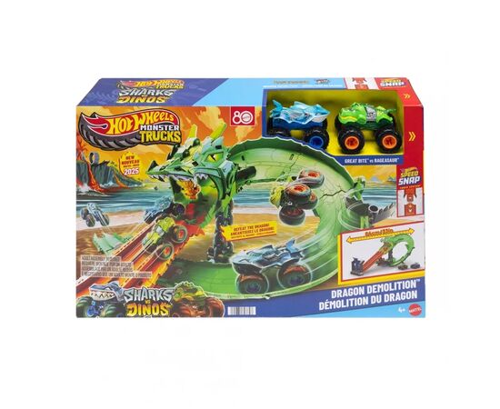 Автотрек Hot Wheels Атака вогняного дракона Monster Trucks (JFR06) Автотрек Hot Wheels Атака вогняного дракона Monster Trucks (JFR06)