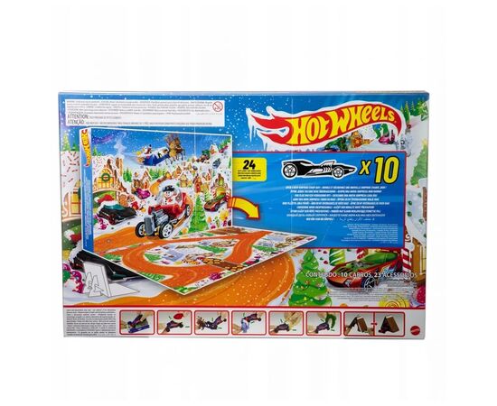 Игровой набор Hot Wheels Адвент-календарь 2025 (JCB47), изображение 3