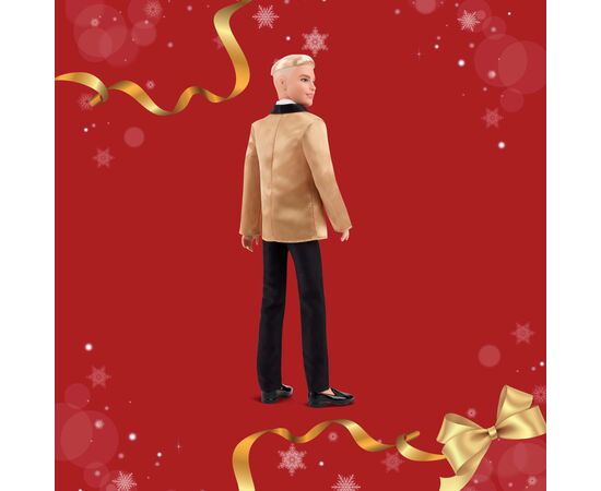 Кукла Barbie Signature Праздничный Кен блондин (JGK55), изображение 6 Кукла Barbie Signature Праздничный Кен блондин (JGK55), изображение 6