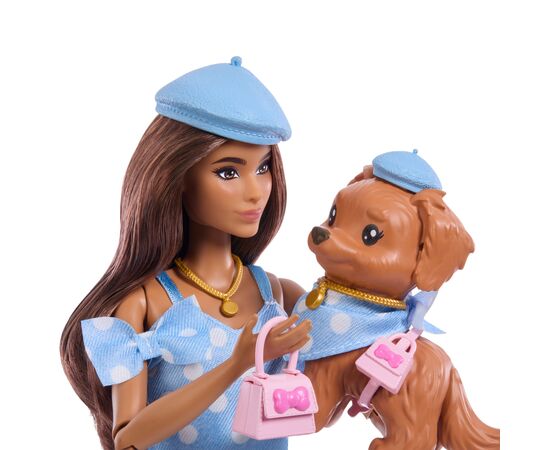 Кукла Barbie Twinning looks Голубой горошек (JFP38), изображение 4 Кукла Barbie Twinning looks Голубой горошек (JFP38), изображение 4