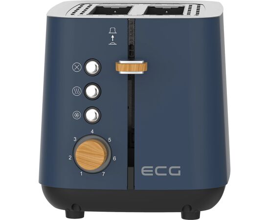 Тостер ECG ST 2768 Timber Petrol, зображення 2 Тостер ECG ST 2768 Timber Petrol, зображення 2