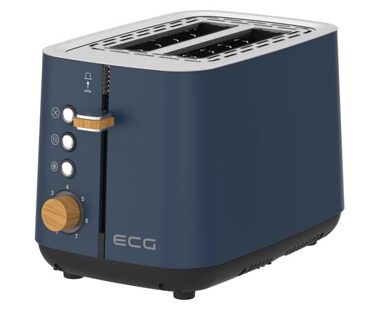 Тостер ECG ST 2768 Timber Petrol, зображення 3 Тостер ECG ST 2768 Timber Petrol, зображення 3