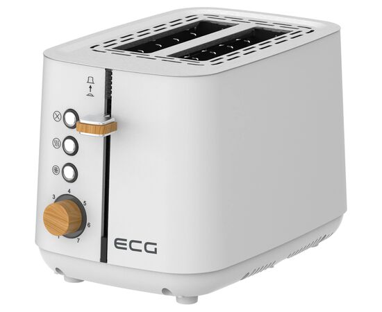 Тостер ECG ST 2768 Timber White, зображення 3 Тостер ECG ST 2768 Timber White, зображення 3