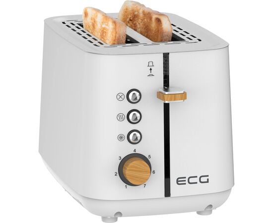 Тостер ECG ST 2768 Timber White, зображення 6 Тостер ECG ST 2768 Timber White, зображення 6