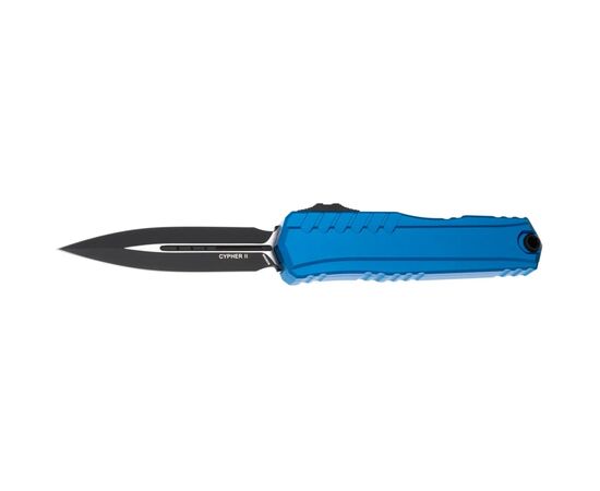 Нож Microtech Cypher II D/E Black Blade Standard Blue (1242-1BL) Нож Microtech Cypher II D/E Black Blade Standard Blue (1242-1BL)