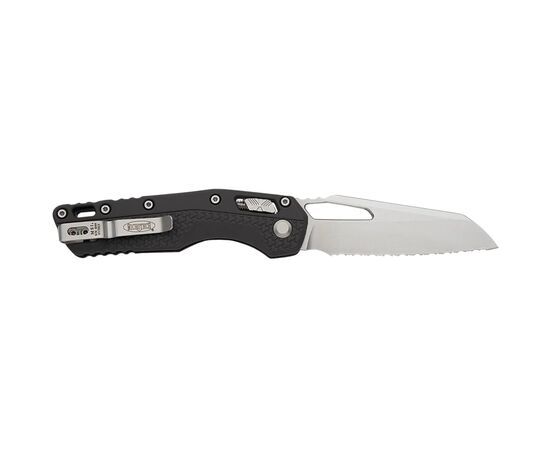 Ніж Microtech MSI Stonewash Serrated Tri-Grip Polymer Black (210T-12PMBK), зображення 2 Ніж Microtech MSI Stonewash Serrated Tri-Grip Polymer Black (210T-12PMBK), зображення 2