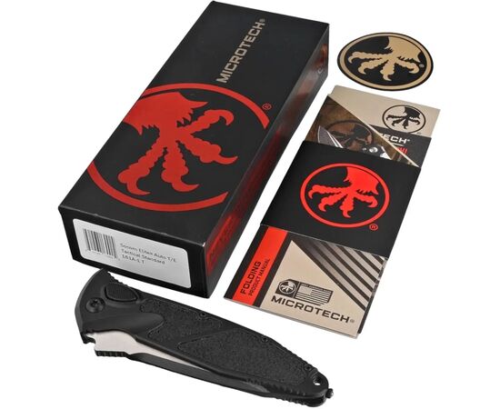 Ніж Microtech Socom Elite Auto Tanto Point Tactical Black (161A-1T), зображення 4 Ніж Microtech Socom Elite Auto Tanto Point Tactical Black (161A-1T), зображення 4