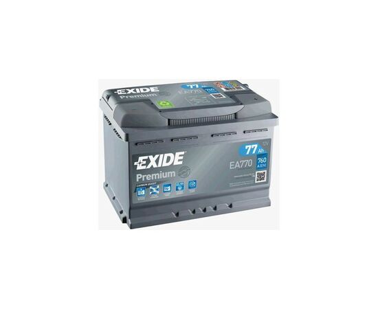 Аккумулятор автомобильный EXIDE PREMIUM 77A (EA770)
