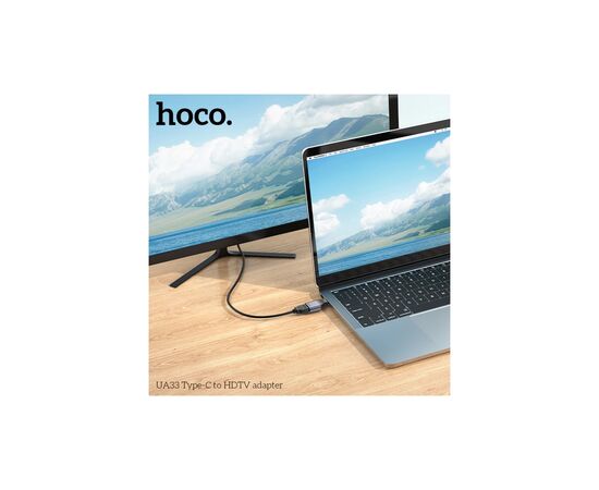 Перехідник USB-C to HDMI F gray HOCO (6942007645584), зображення 8