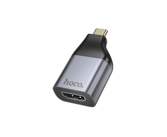 Перехідник USB-C to HDMI F gray HOCO (6942007645584)
