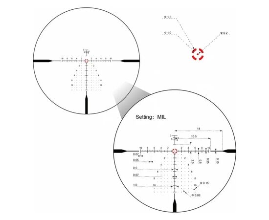 Оптичний приціл Vector Optics Continental X10 1-10x28 (34 мм) ED FFP illum. VET-CTR FDE (SCFF-68), зображення 7