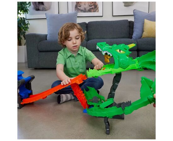 Автотрек Hot Wheels Атака вогняного дракона Monster Trucks (JFR06), зображення 8 Автотрек Hot Wheels Атака вогняного дракона Monster Trucks (JFR06), зображення 8