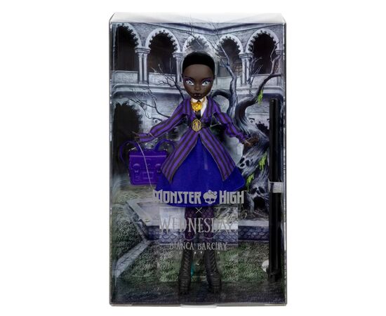 Кукла Monster High коллекционная Бьянка в школьной форме, X Wednesday (JDR71), изображение 8
