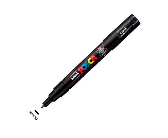 Маркер UNI Posca PC- 1MR 0.7 мм Черный (PC-1M BLACK(N)) Маркер UNI Posca PC- 1MR 0.7 мм Черный (PC-1M BLACK(N))