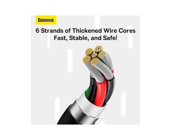 Дата кабель USB 2.0 AM to USB-C 1.5m 100W black Baseus (P10320102114-01), зображення 9 Дата кабель USB 2.0 AM to USB-C 1.5m 100W black Baseus (P10320102114-01), зображення 9