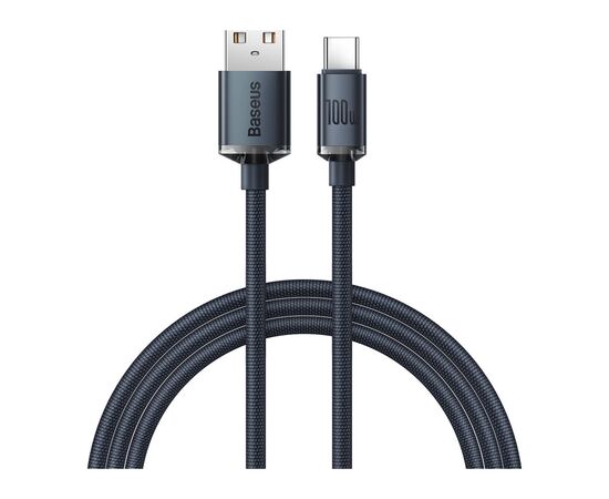 Дата кабель USB 2.0 AM to USB-C 1.2m 100W black Baseus (CAJY000401) Дата кабель USB 2.0 AM to USB-C 1.2m 100W black Baseus (CAJY000401)
