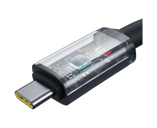 Дата кабель USB-C to USB-C 1.5m 100W USB3.2 20Gb black Baseus (P10318204111-00), зображення 5