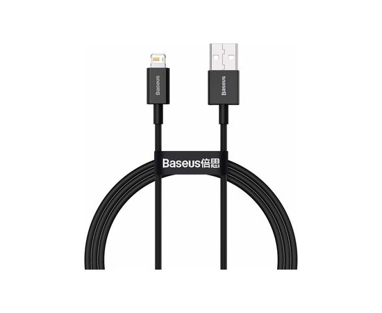 Дата кабель USB 2.0 AM to Lightning 2.0m 2.4A black Baseus (CALYS-C01)