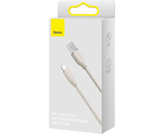 Дата кабель USB 2.0 AM to Lightning 2.0m 2.4A pink Baseus (CAGD000104), зображення 5