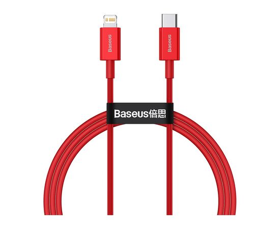 Дата кабель USB-C to Lightning 1.0m 20W red Baseus (CATLYS-A09)