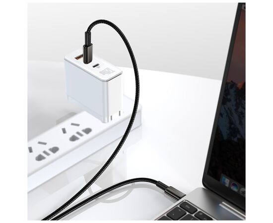 Дата кабель USB-C to USB-C 2.0m 100W black Baseus (CATWJ-A01), изображение 6