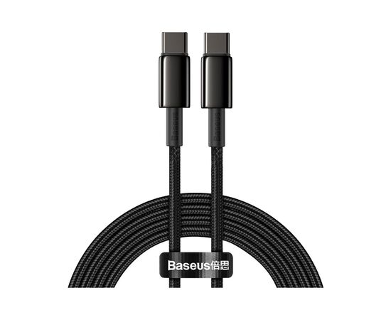 Дата кабель USB-C to USB-C 2.0m 100W black Baseus (CATWJ-A01)