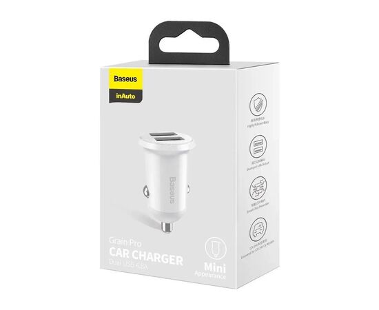 Зарядное устройство Baseus 2xUSB 24W Grain Pro (CCALLP-02), изображение 5