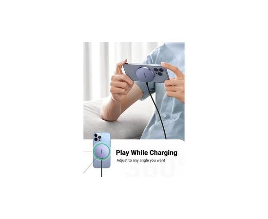 Зарядное устройство UGREEN Magnetic Wireless Charger 15W CD245 (30233), изображение 5