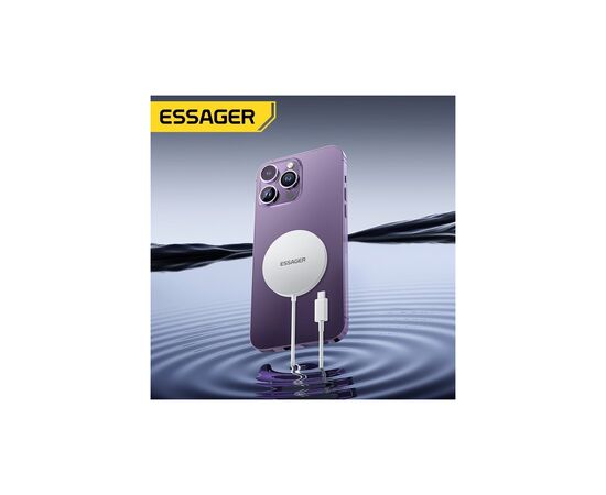 Зарядное устройство Essager 2-in-1 wireless charger 15W white (EWXCX-CF02-Z), изображение 3 Зарядное устройство Essager 2-in-1 wireless charger 15W white (EWXCX-CF02-Z), изображение 3