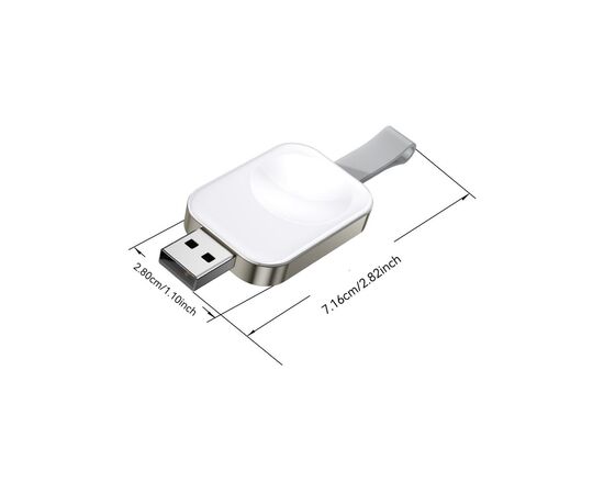 Зарядное устройство Essager Wireless charger for smart watch USB white (EWXA-YB02-Z), изображение 2 Зарядное устройство Essager Wireless charger for smart watch USB white (EWXA-YB02-Z), изображение 2