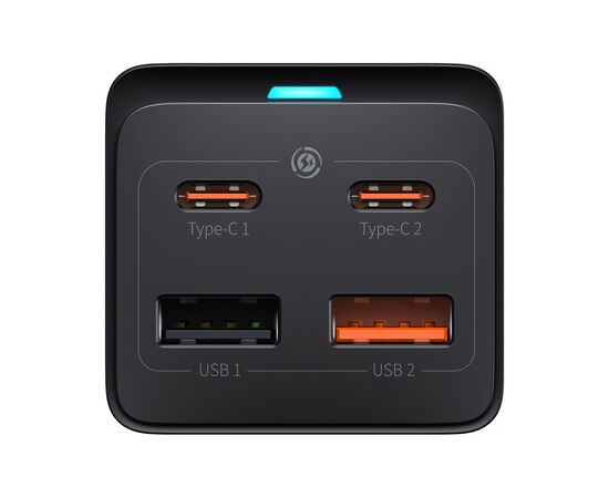 Зарядное устройство Baseus AC + 2xUSB-C 65W + 2xUSB black (PSZM000901), изображение 3