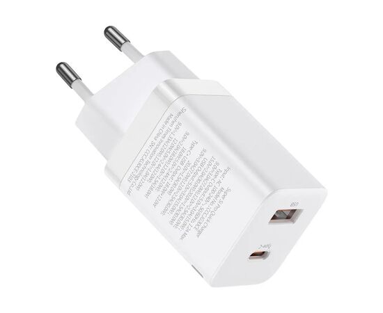 Зарядное устройство Baseus 1xUSB-C 30W + 1xUSB white (CCSUPP-E02)