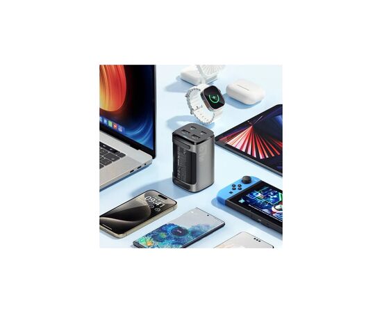 Зарядное устройство Essager 2xUSB-C + 2xUSB 67W GaN (ECT2AC-JYB0G-Z), изображение 4 Зарядное устройство Essager 2xUSB-C + 2xUSB 67W GaN (ECT2AC-JYB0G-Z), изображение 4