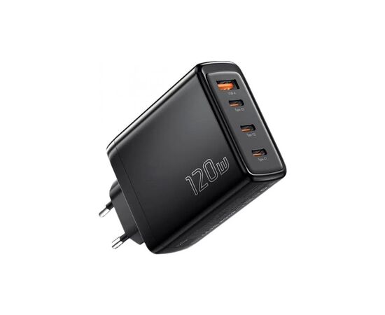 Зарядное устройство Essager 3xUSB-C + 1xUSB 120W GaN (ECT3CA-JZB01-Z) Зарядное устройство Essager 3xUSB-C + 1xUSB 120W GaN (ECT3CA-JZB01-Z)