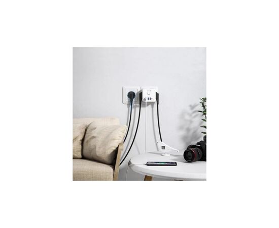 Зарядное устройство Essager 3xUSB + 1xUSB-C 7-in-1 white (ECTAC-MFB02-Z), изображение 3 Зарядное устройство Essager 3xUSB + 1xUSB-C 7-in-1 white (ECTAC-MFB02-Z), изображение 3