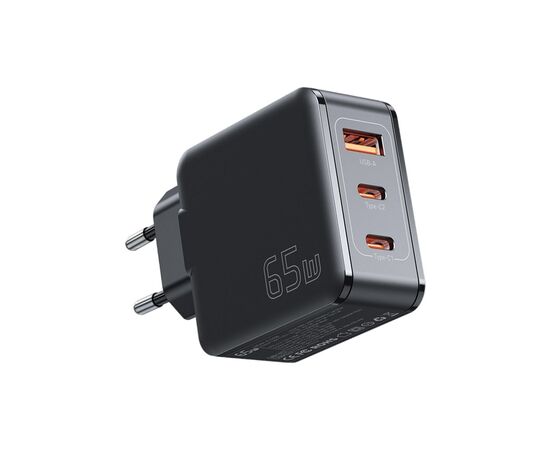 Зарядное устройство Essager 2xUSB-C + 1xUSB 65W GaN black (ECT2CA-JZB01-Z) Зарядное устройство Essager 2xUSB-C + 1xUSB 65W GaN black (ECT2CA-JZB01-Z)
