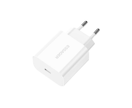 Зарядное устройство Essager USB-C PD20W white (ECTC-FJB02-P) Зарядное устройство Essager USB-C PD20W white (ECTC-FJB02-P)