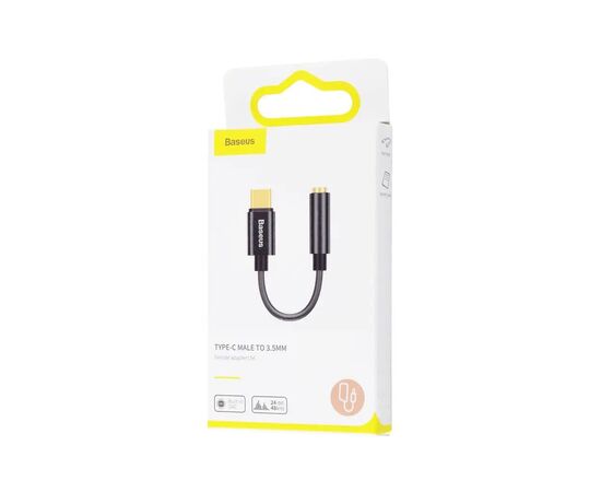 Переходник USB-C M to 3.5mm F 0.1m black Baseus (CATL54-01), изображение 4