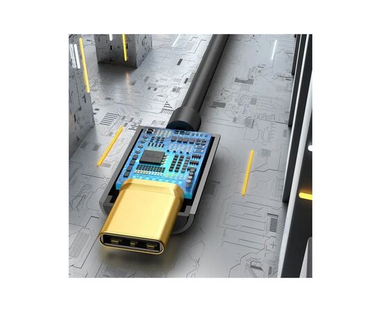 Переходник USB-C M to 3.5mm F 0.1m black Baseus (CATL54-01), изображение 5