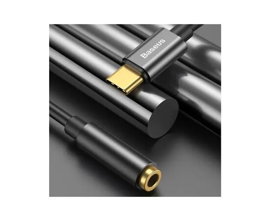 Переходник USB-C M to 3.5mm F 0.1m black Baseus (CATL54-01), изображение 7