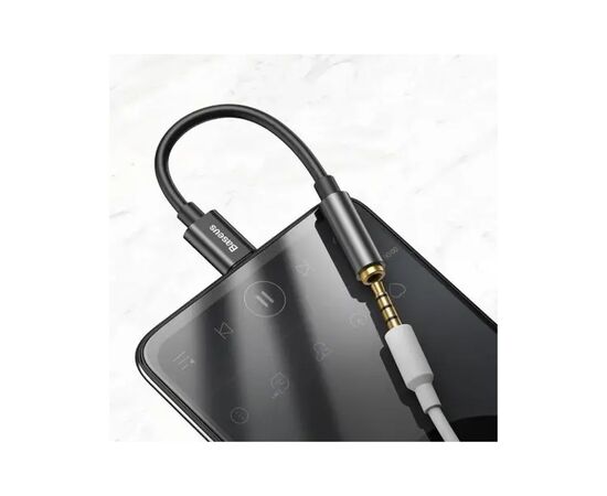 Переходник USB-C M to 3.5mm F 0.1m black Baseus (CATL54-01), изображение 8