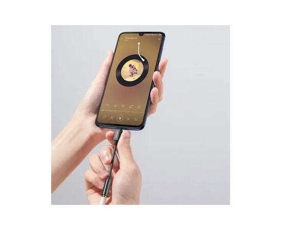 Переходник USB-C M to 3.5mm F 0.1m black Baseus (CATL54-01), изображение 9