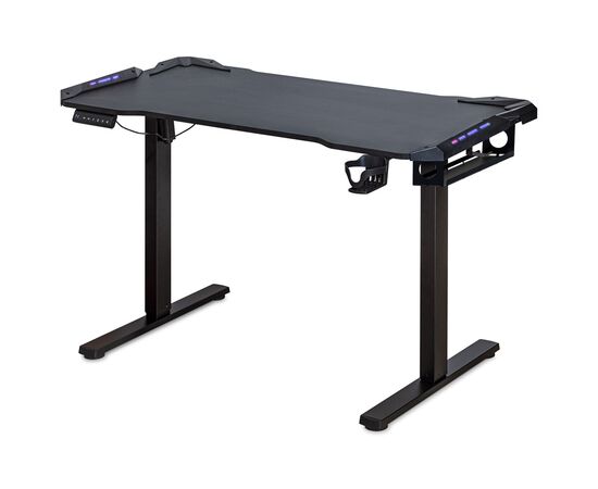 Компьютерный стол Mealux PowerDesk Carbon RGB з електрорегулюванням висоти (EVO-201 Carbon /B)