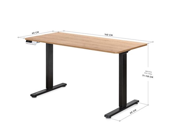 Компьютерный стол Mealux PowerDesk Duo Mahogany (EVO-242 Duo Mahogany /B), изображение 3
