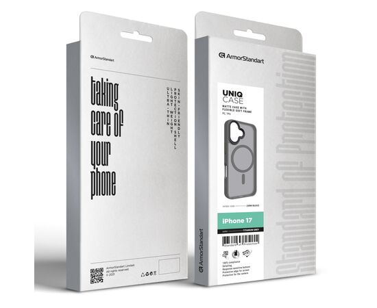 Чохол до мобільного телефона Armorstandart Uniq MagCase Apple iPhone 17 Titanium Grey (ARM86265), зображення 2