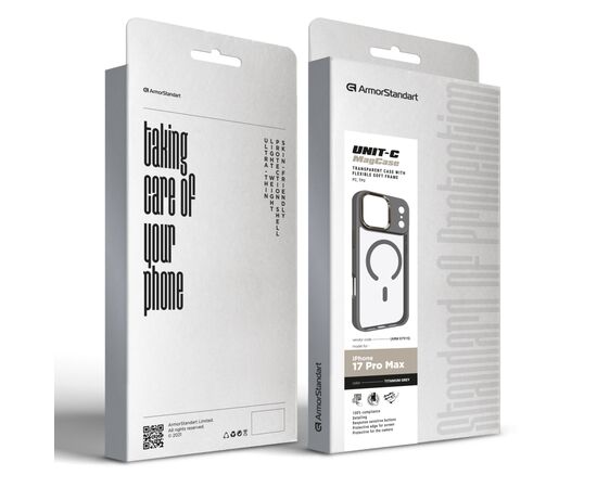 Чохол до мобільного телефона Armorstandart Unit-C MagCase Apple iPhone 17 Pro Max Titanium Grey (ARM87915), зображення 2