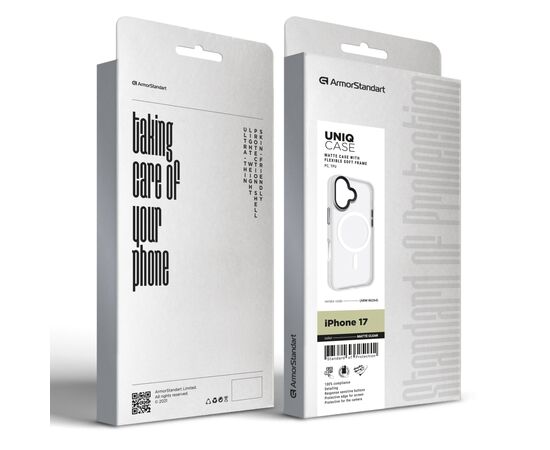 Чохол до мобільного телефона Armorstandart Uniq MagCase Apple iPhone 17 Matte Clear (ARM86264), зображення 2